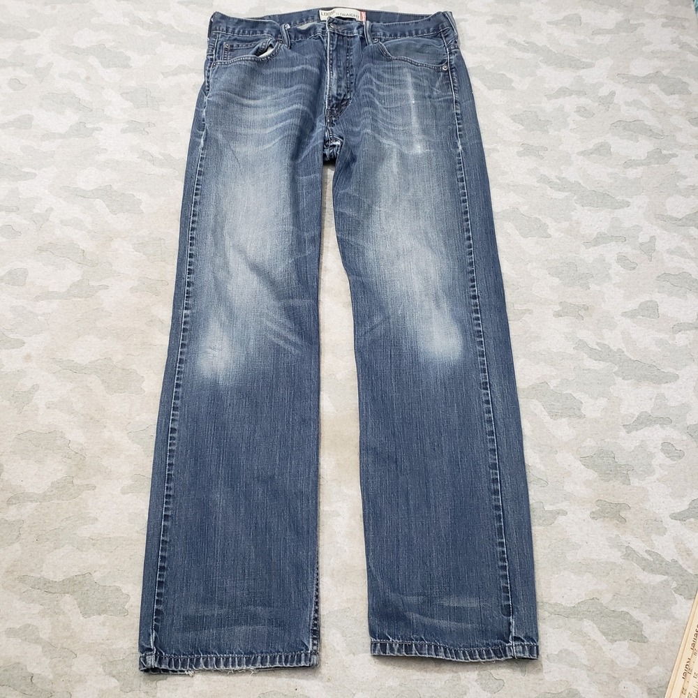 Vintage Levis 569 Jeans Mens 34x34 Blue Y2k Loose Straight Leg Denim Medium Wash